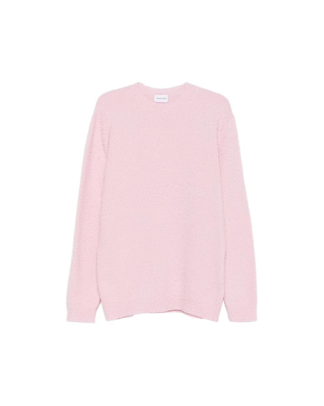 Scaglione Pink Bouclé-Knit Sweater for men