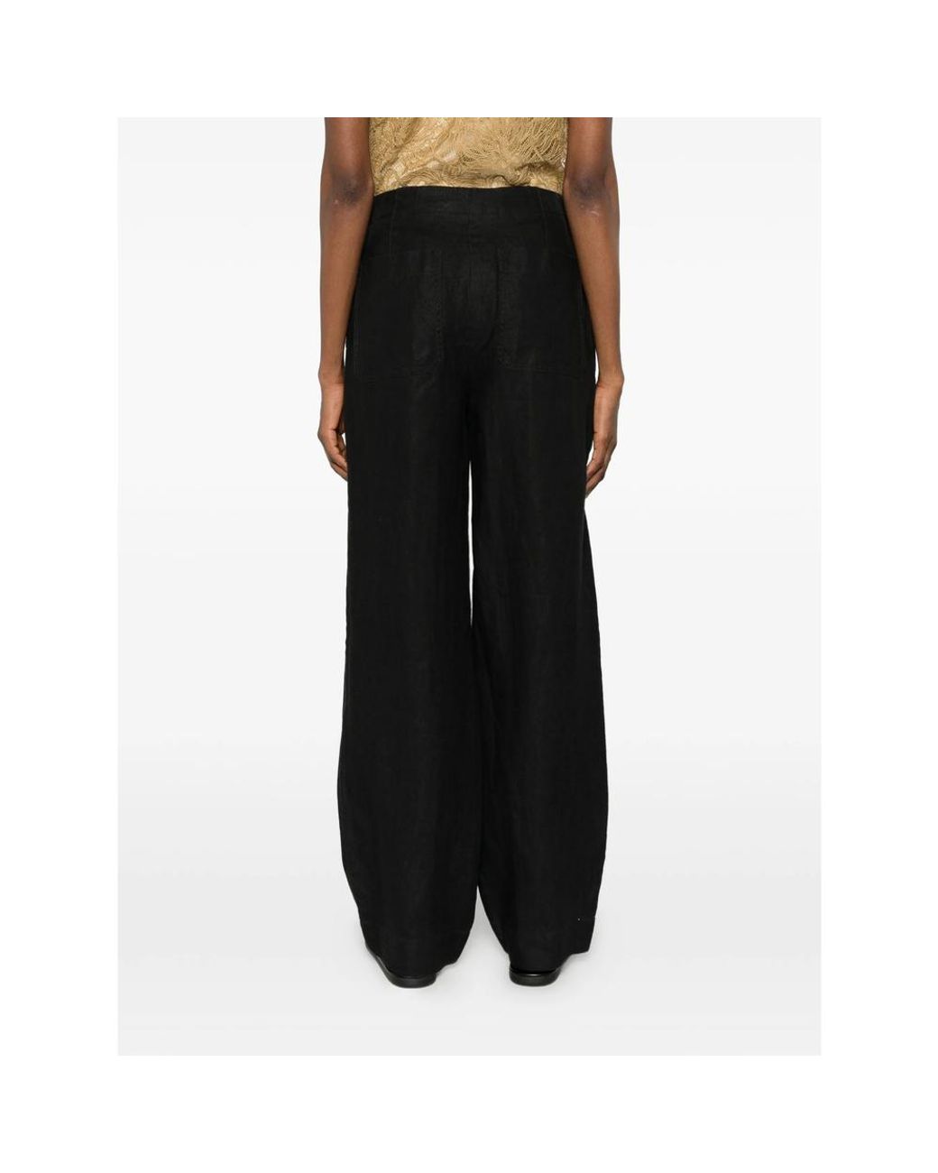 Vince Black Pleated Trousers