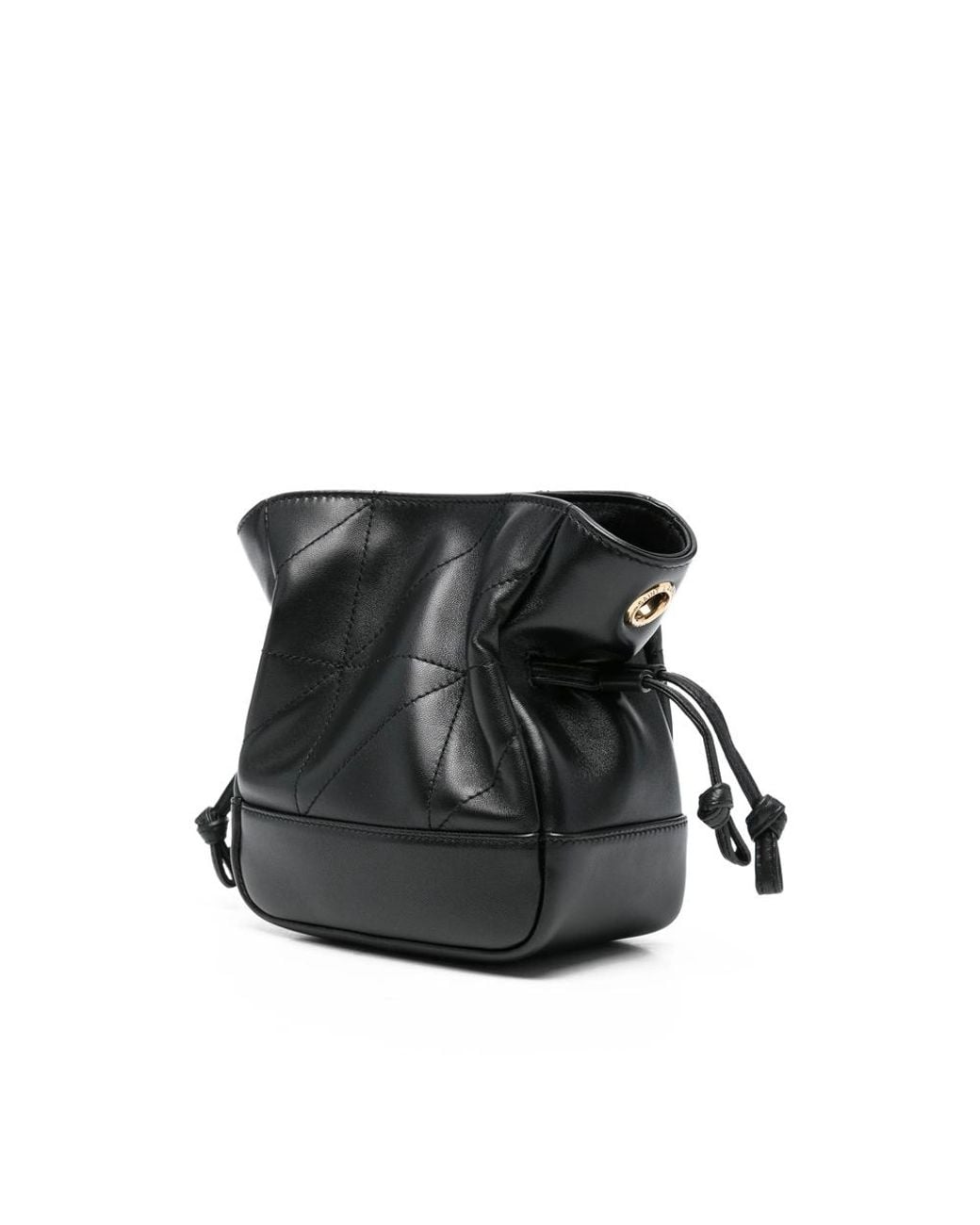 Saint Laurent Black Mini Jamie Quilted Logo Shoulder Bag