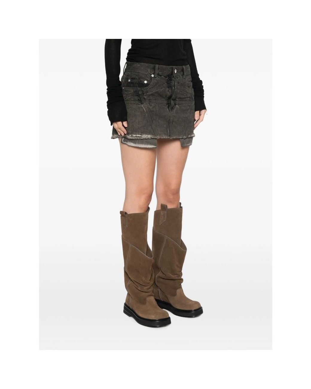Rick Owens Black Drkshdw Skirts