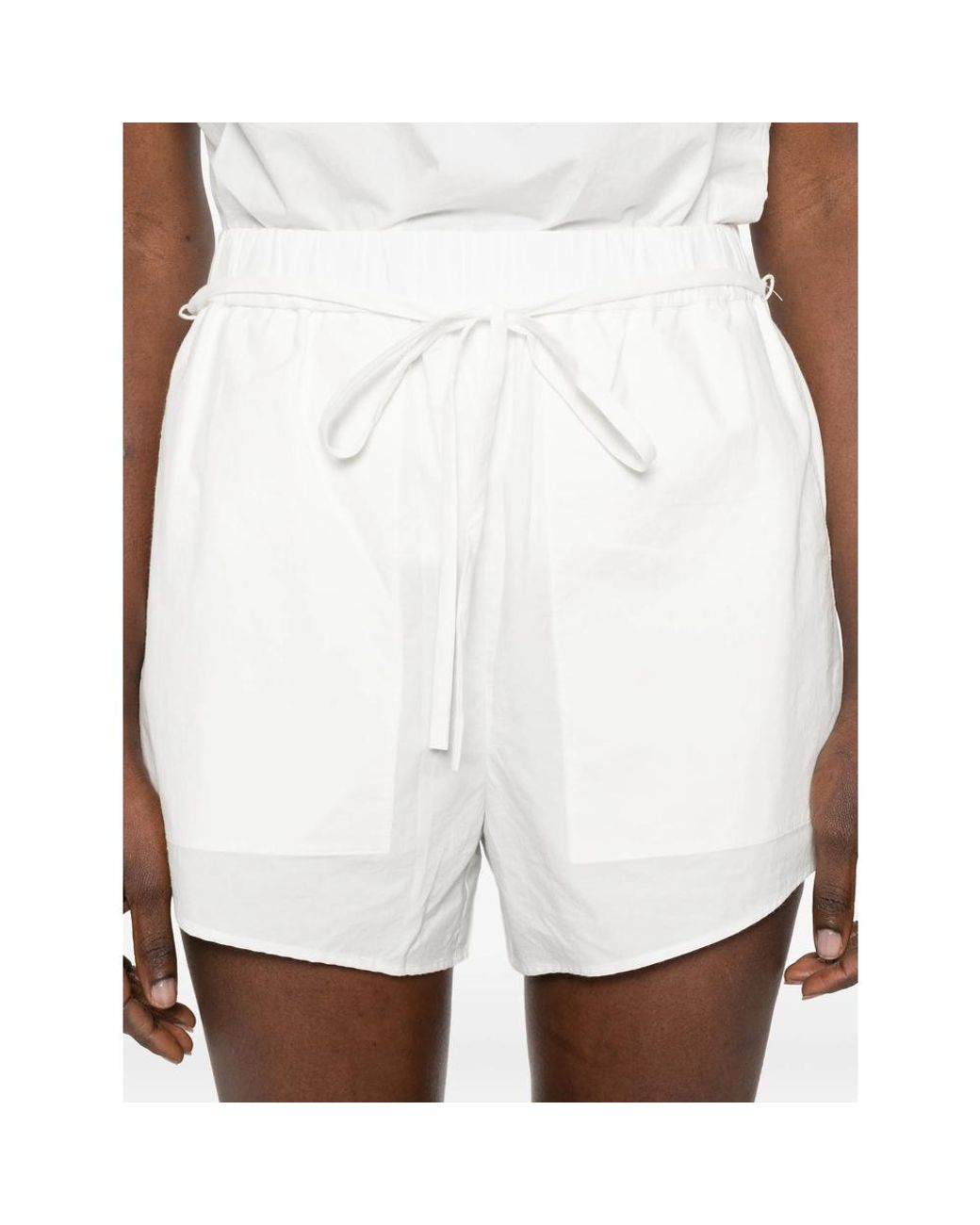 Bondi Born White Drawstring Shorts