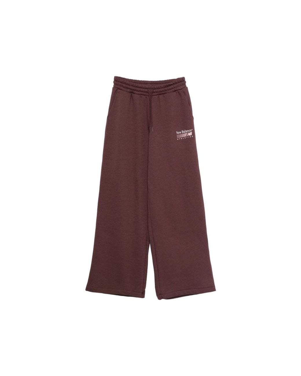 New Balance Purple Logo-Print Drawstring Track Pants
