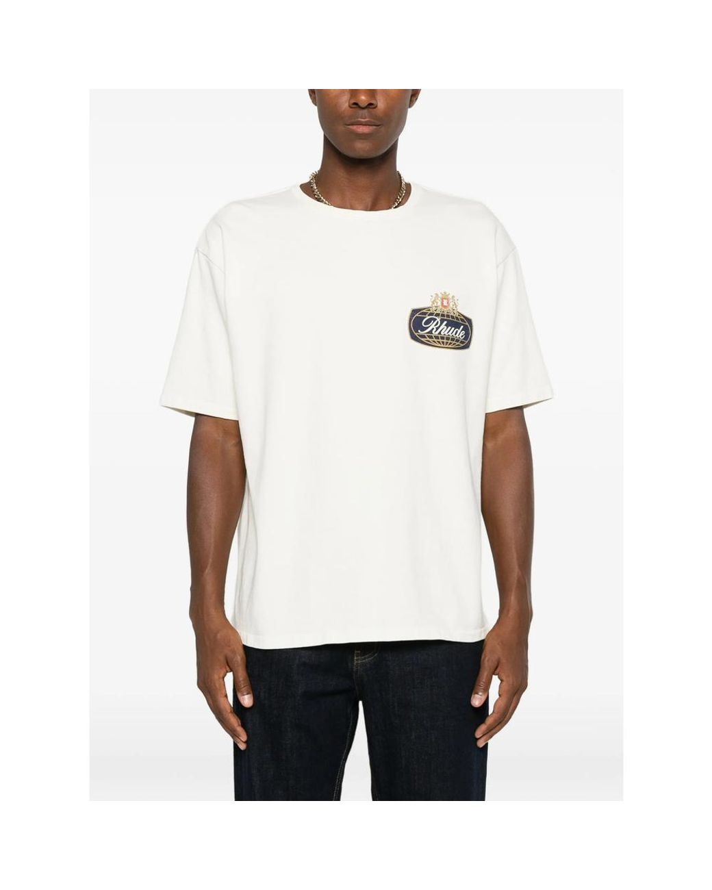 R H U D E © White Neutrals T-Shirts & Vests for men