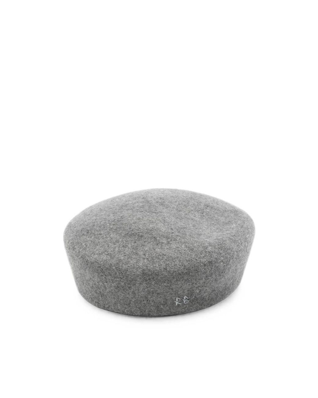 Ruslan Baginskiy Gray Logo-Embroidered Felt Beret
