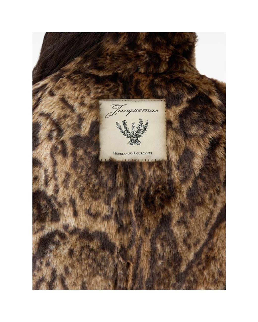 Jacquemus Brown Le Fernando Faux-Fur Jacket