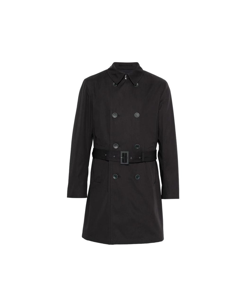 Herno Black Double-Breasted Coats for men