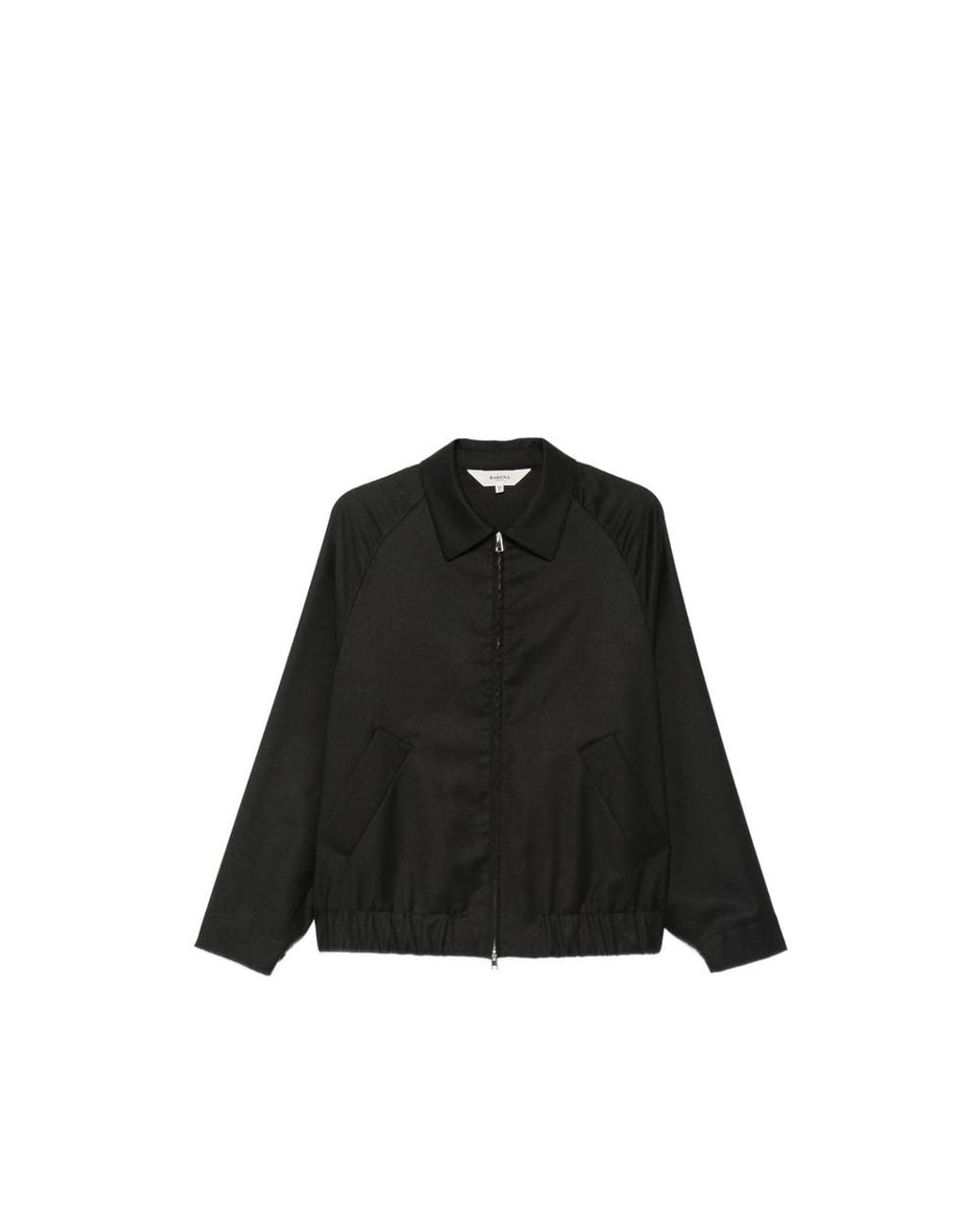 Barena Black Zip-Up Raglan-Sleeve Jacket