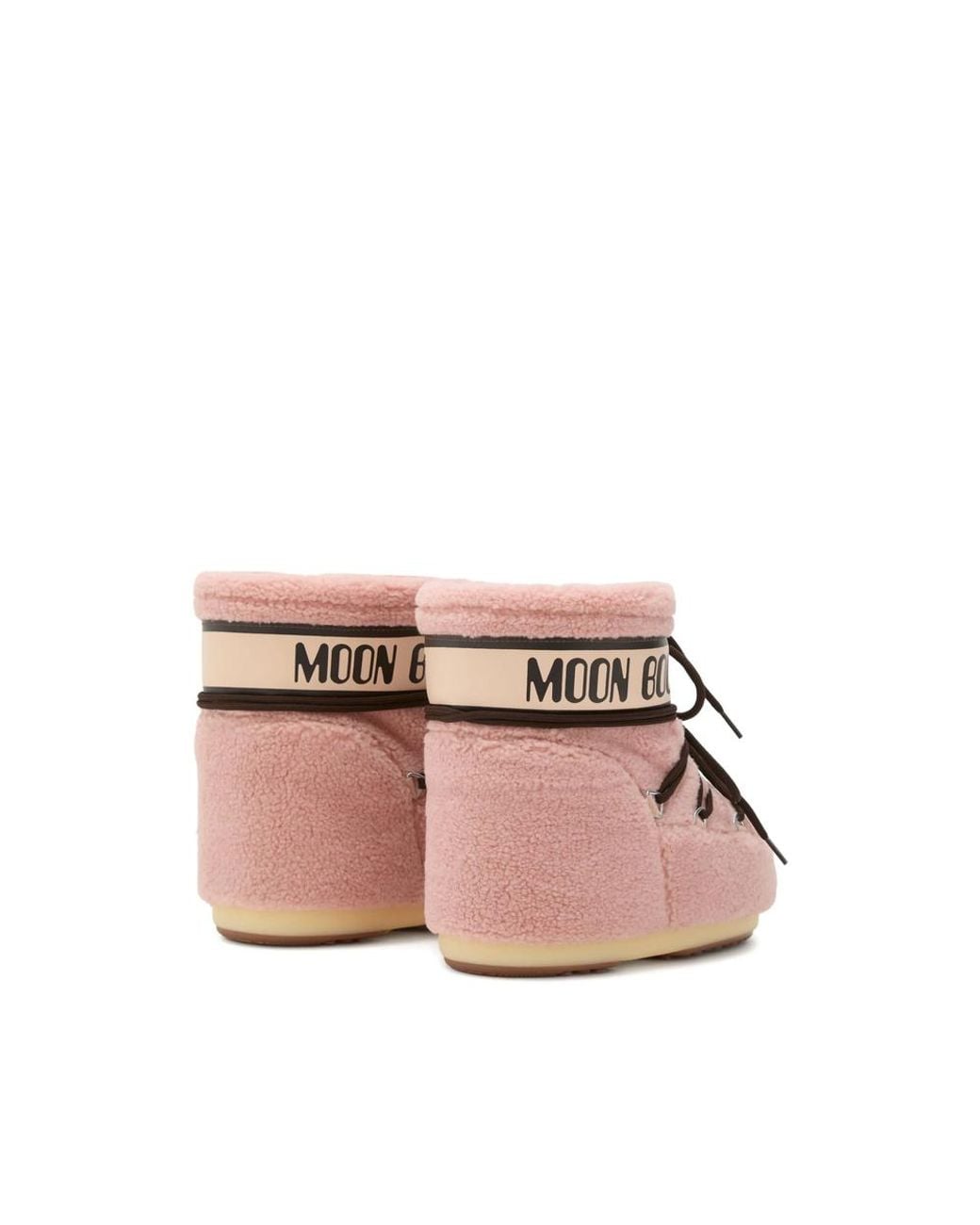 Moon Boot Pink Icon Low Fleece Snow Boots