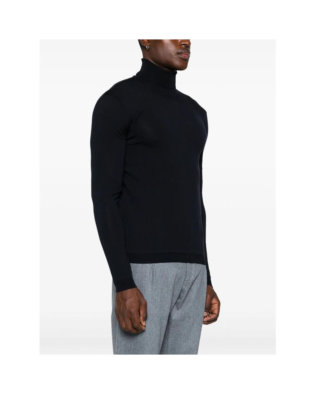 GOES BOTANICAL Black Dolcevita Sweater for men