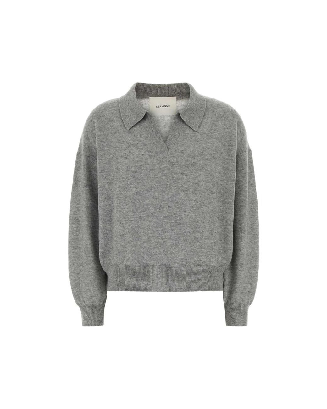 Lisa Yang Gray Katriel Cashmere Sweater