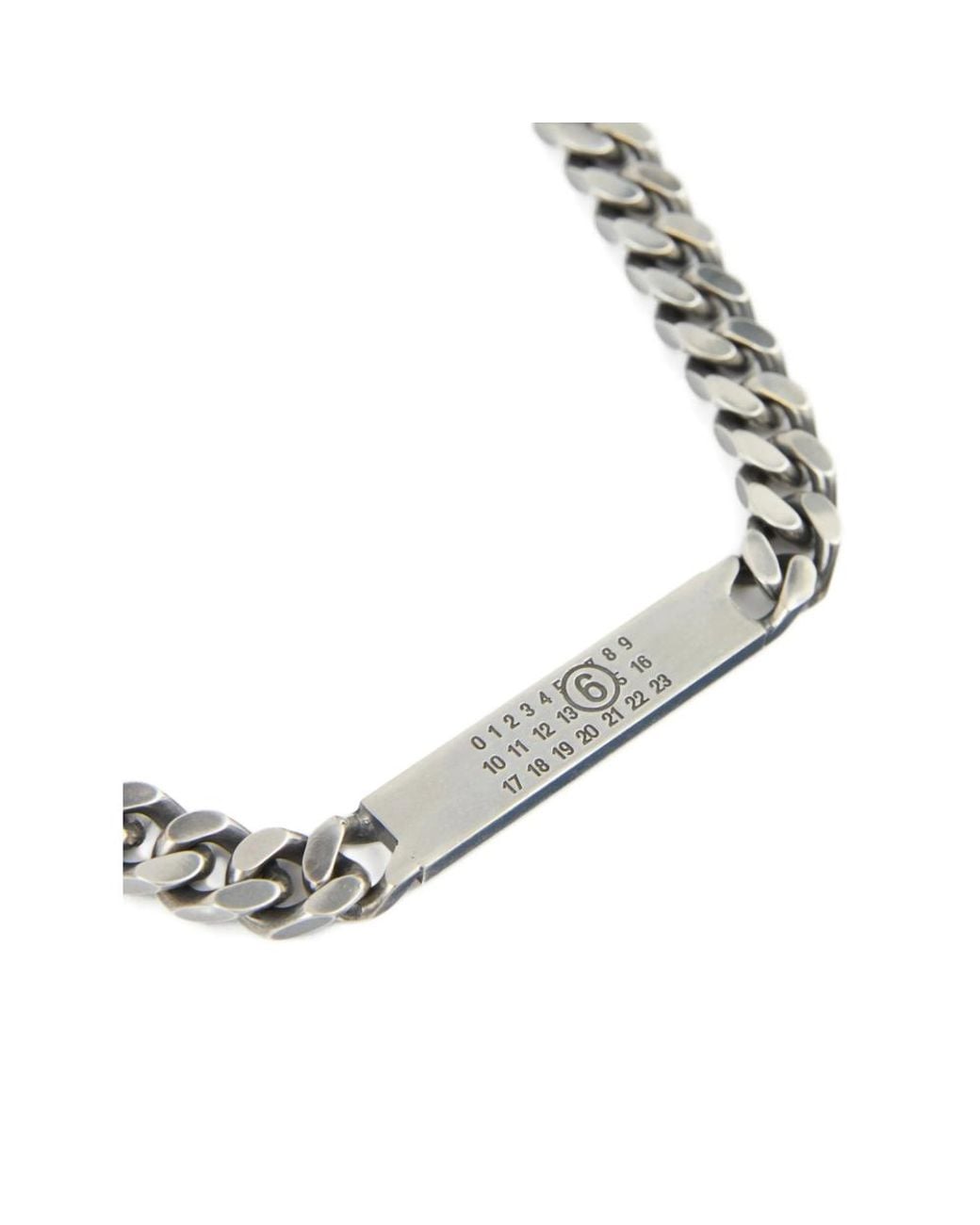 MM6 by Maison Margiela Metallic Classic Chain Necklaces for men