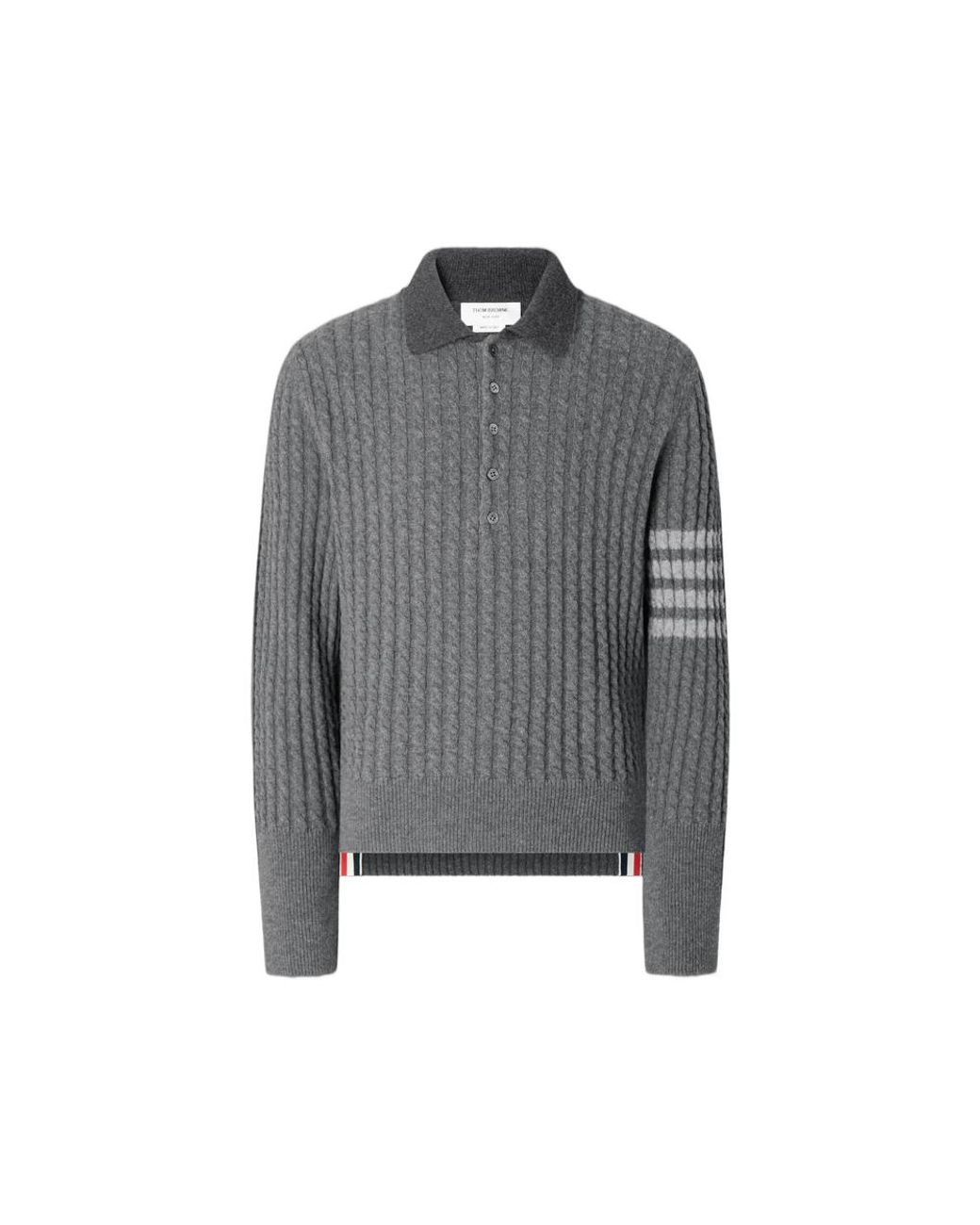 Thom Browne Gray Polo Shirts for men