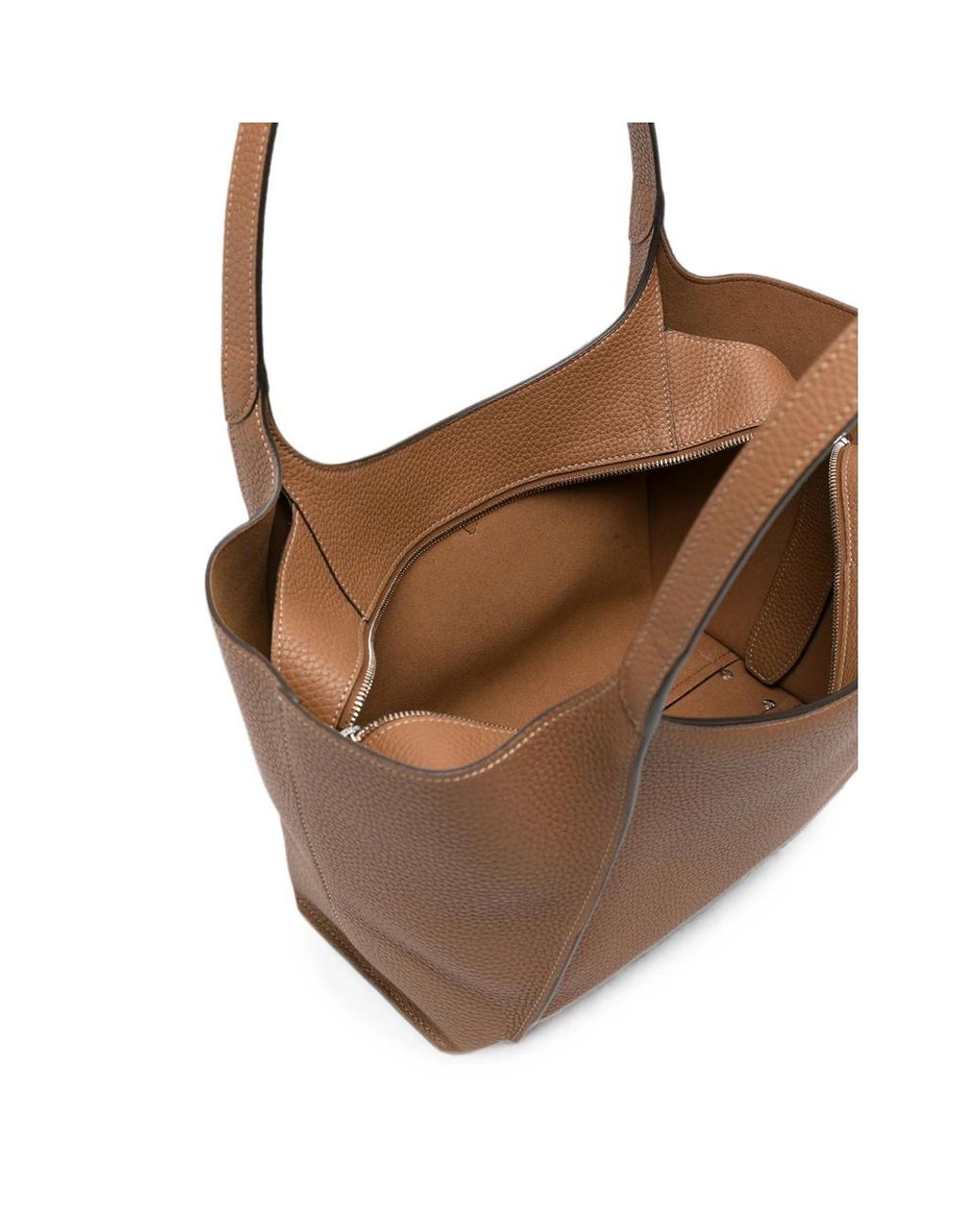 Tod's Brown T Timeless Leather Shoulder Bag