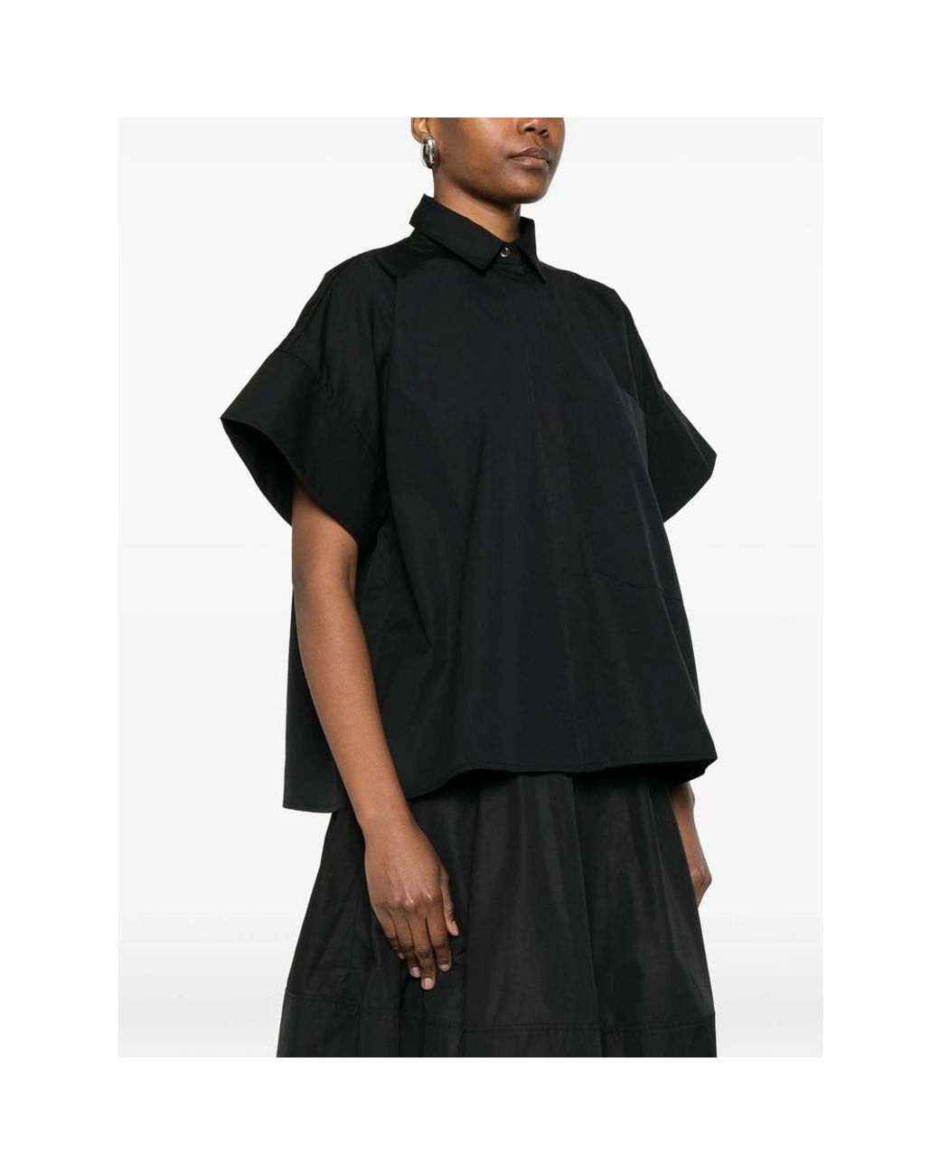 Co. Black Chest-Pocket Short-Sleeve Shirt