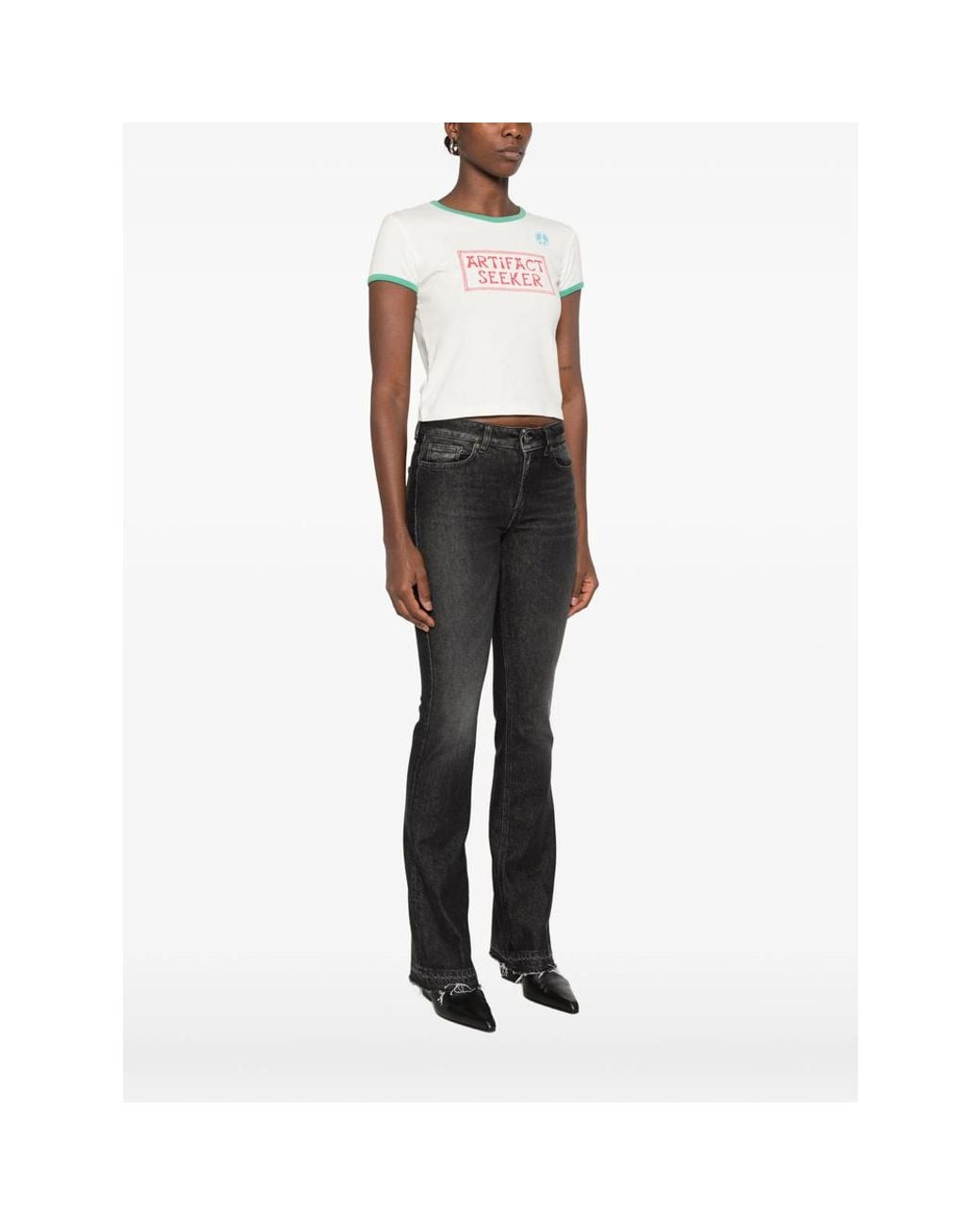 Mother Green Graphic-Print Ringer T-Shirt