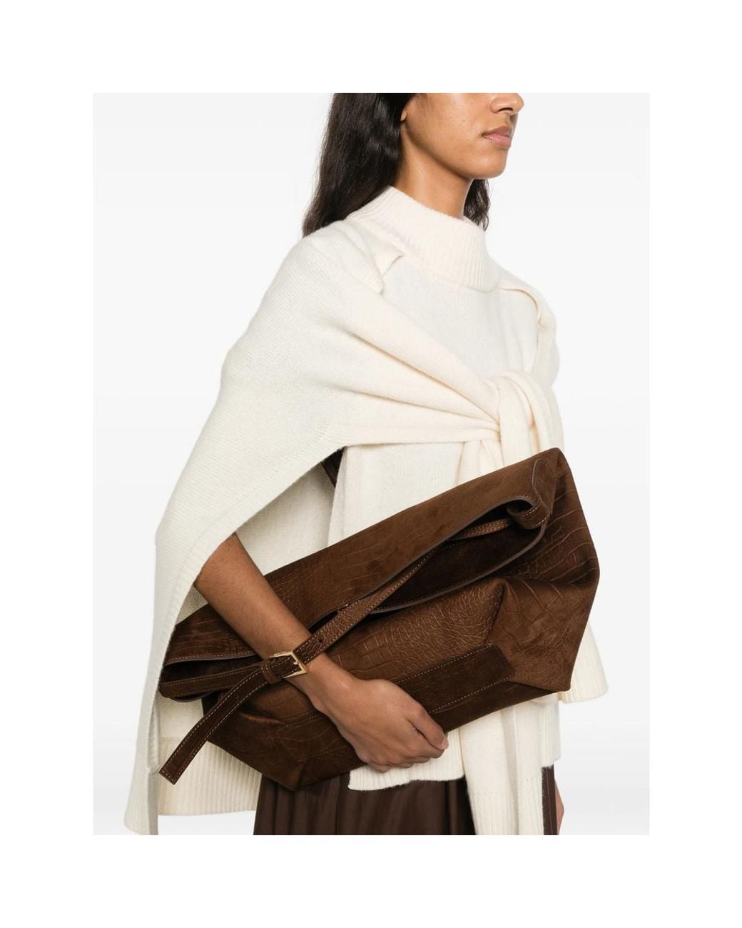 THEMOIRÈ Brown Zoe Tote Bag