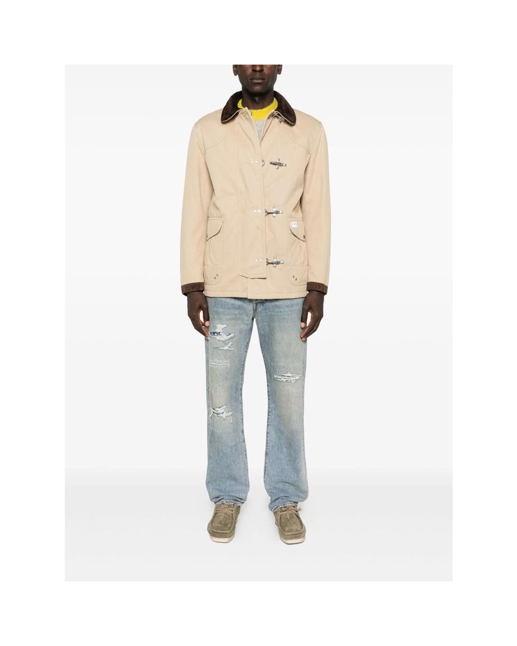 Fay Natural Cotton Coat for men