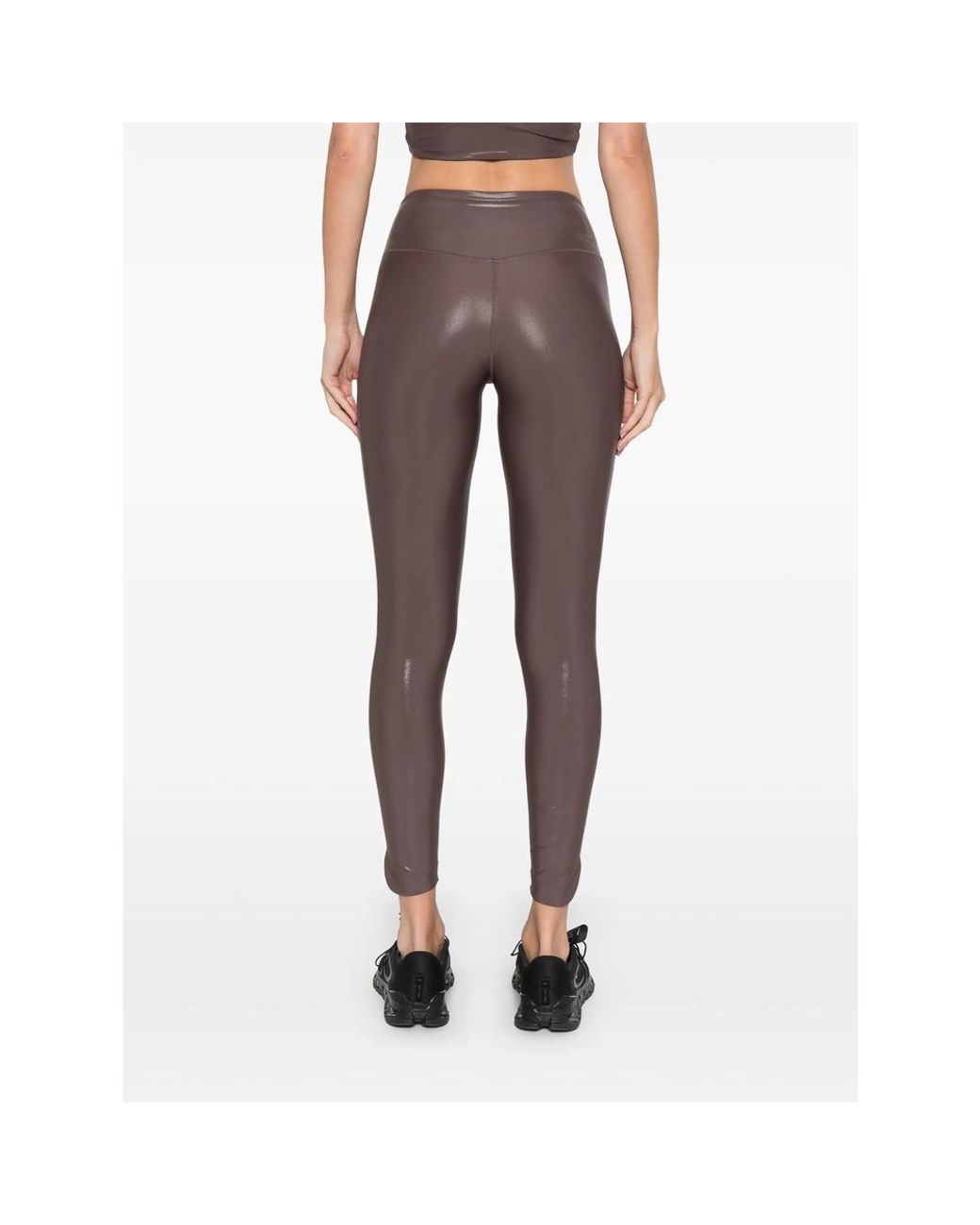 MACRON Gray Camilla Split-Hem Leggings