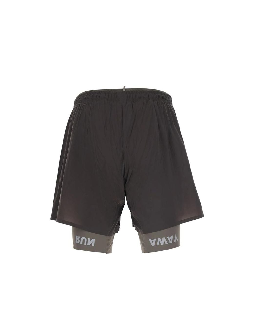 Satisfy Gray Techsilk 8" Layered Shorts for men