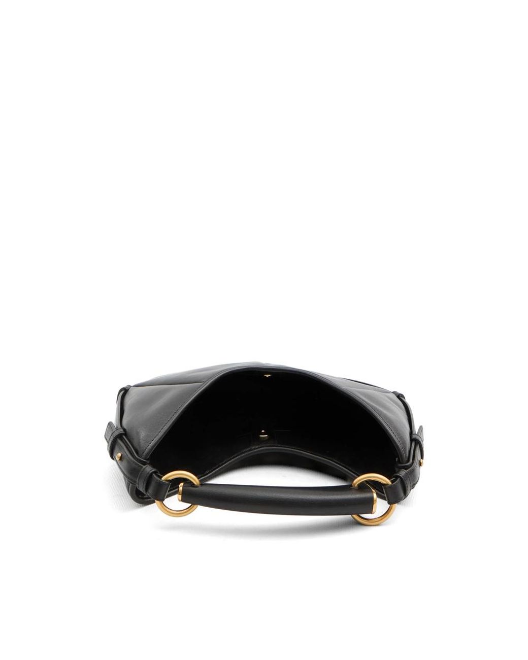 Saint Laurent Black Mombasa Small Leather Bag