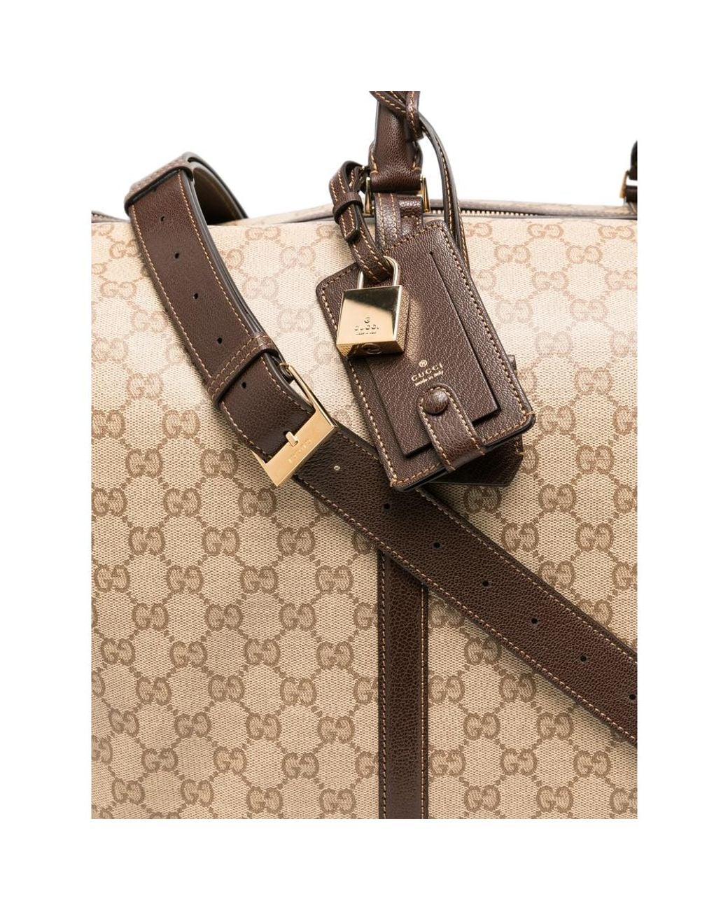 Gucci Natural Large Essence Classic Duffle Bag for men
