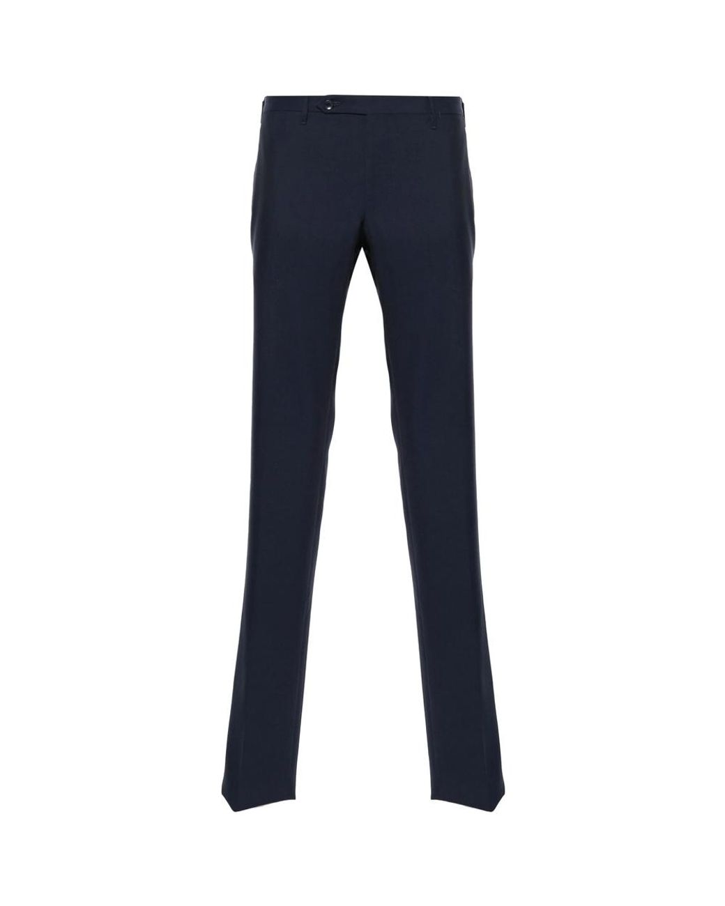 Rota Blue Pressed-Crease Trousers for men