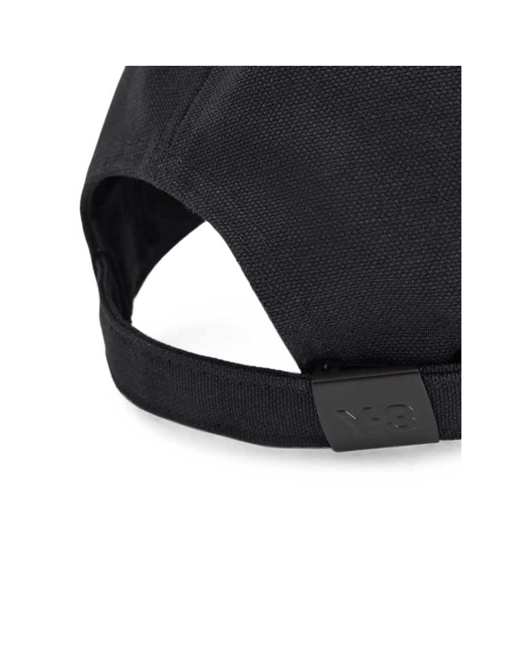 Y-3 Black Logo-Embroidered Cap for men