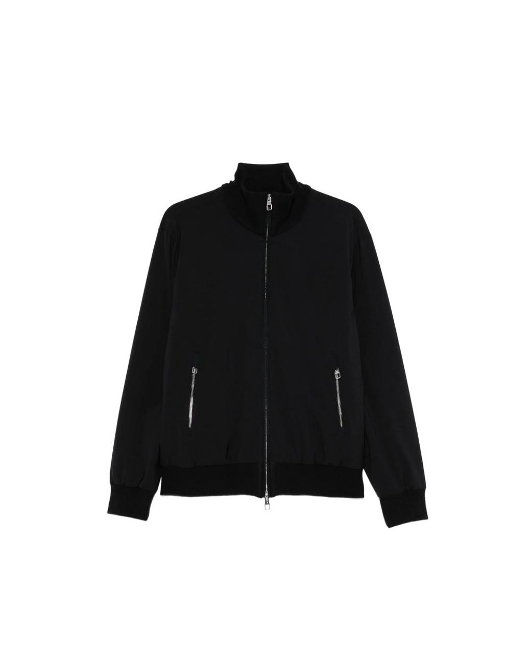 Montecore Black Zip-Up Bomber Jacket for men