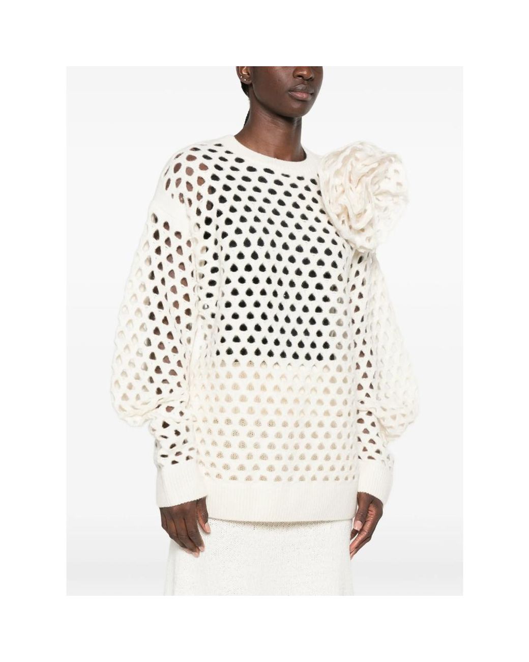 Blumarine Natural Knitwear