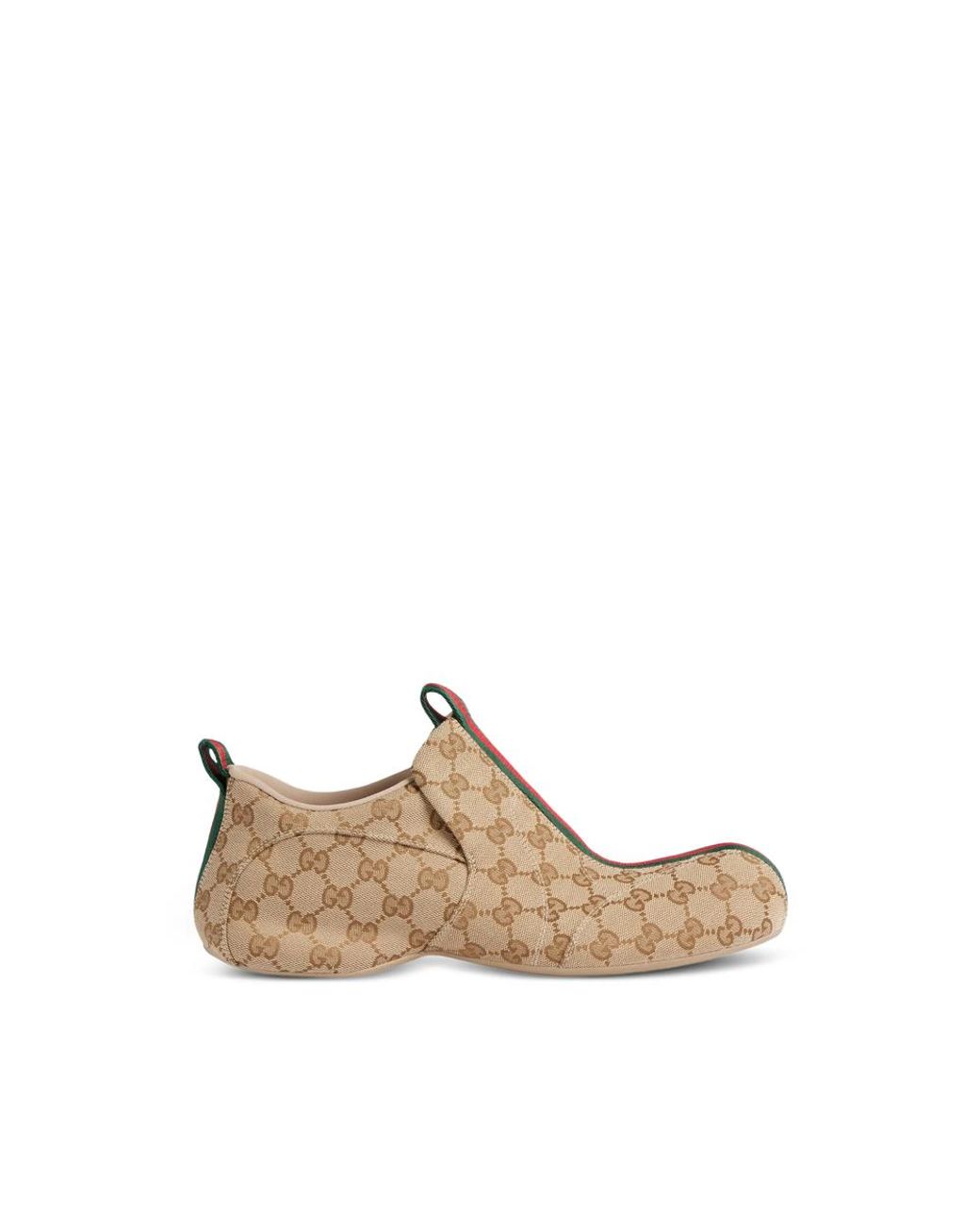 Gucci Natural Gg Supreme Web-Stripe Sneakers for men