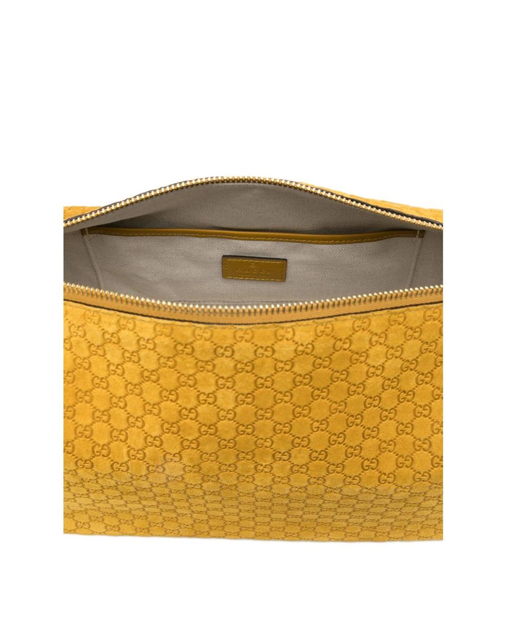 Gucci Yellow Monogram Top-Handle Medium Shoulder Bag