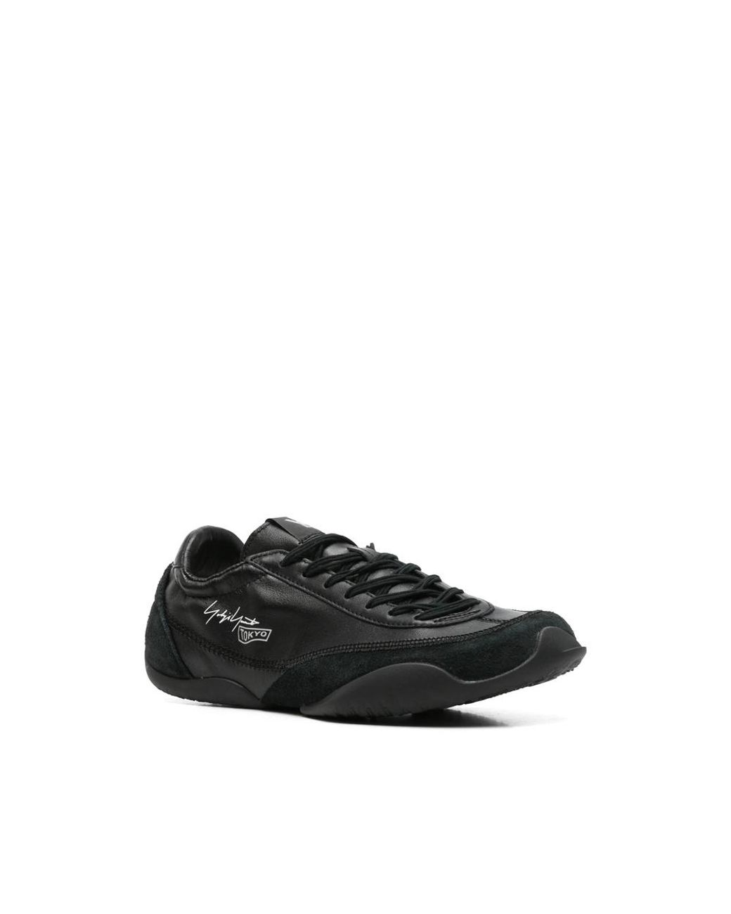 Y-3 Blue Tokyo Warped Logo-Print Panelled Sneakers for men
