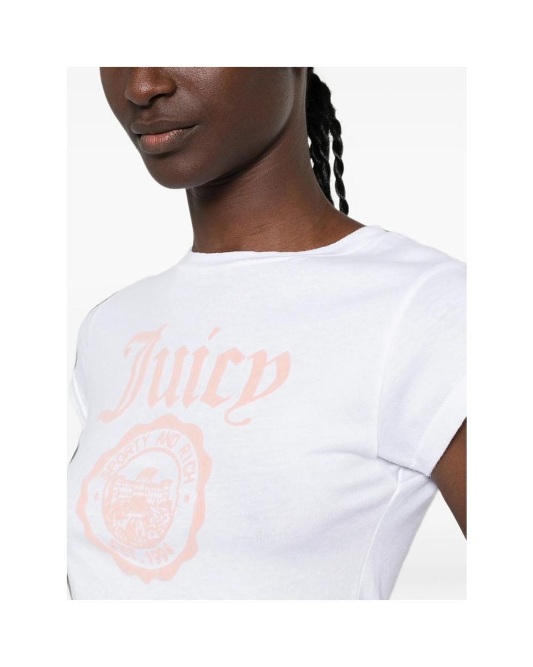 Sporty & Rich White Logo-Print T-Shirt