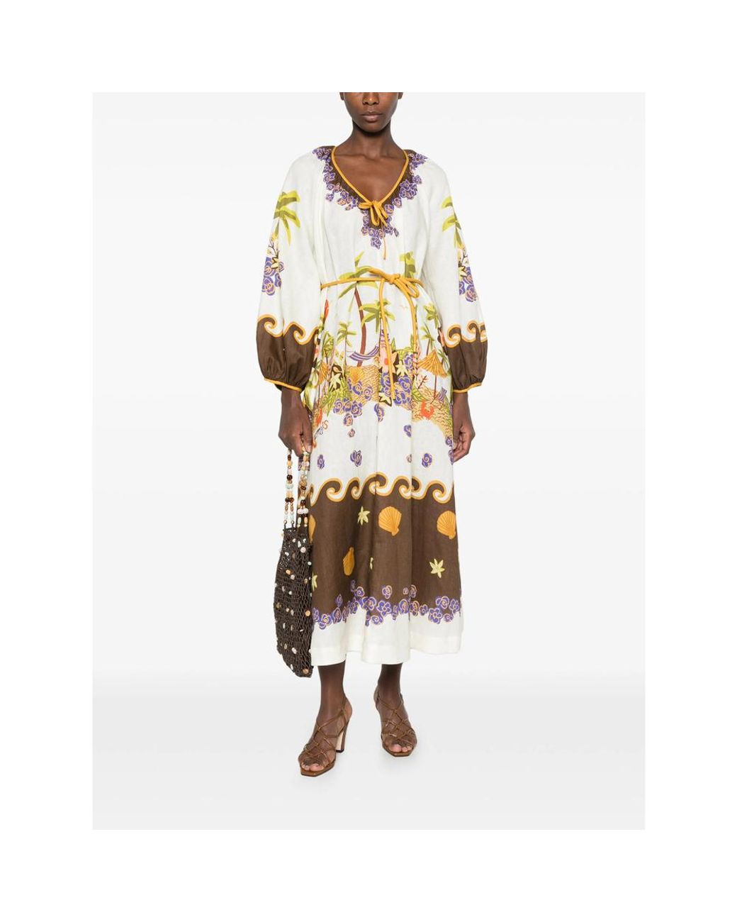 ALÉMAIS Metallic Island Cove Dress