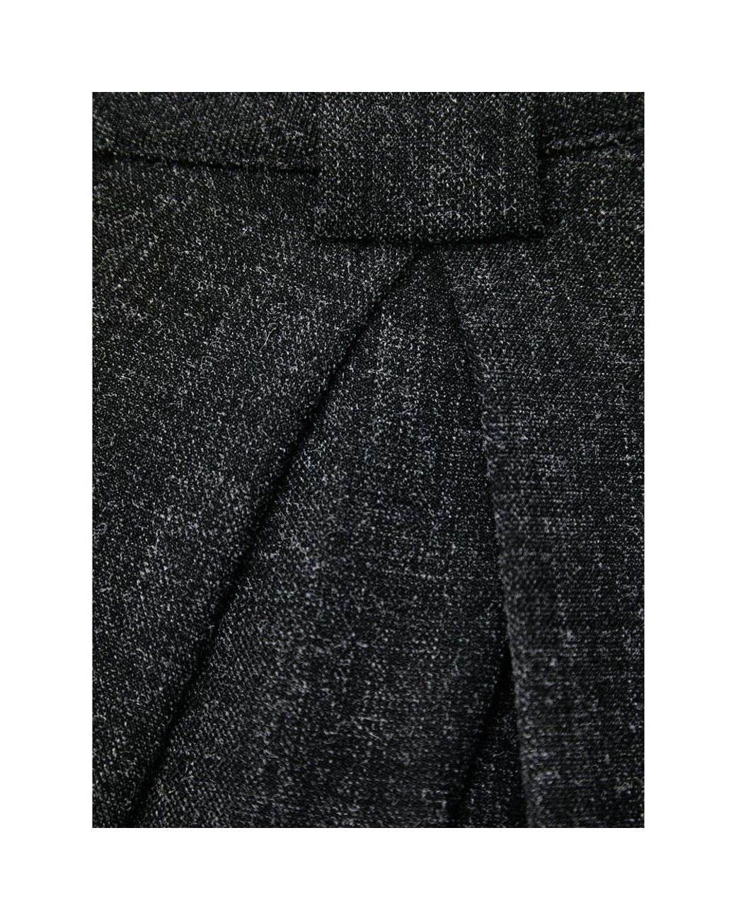 ELEH Black Pleated High-Waist Palazzo Pants