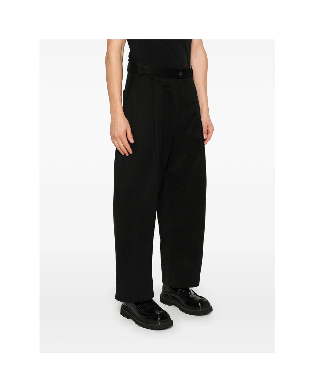 Studio Nicholson Black Continuity Trousers for men