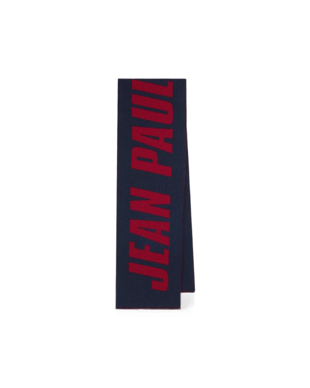 Jean Paul Gaultier Red Logo-Intarsia Scarf