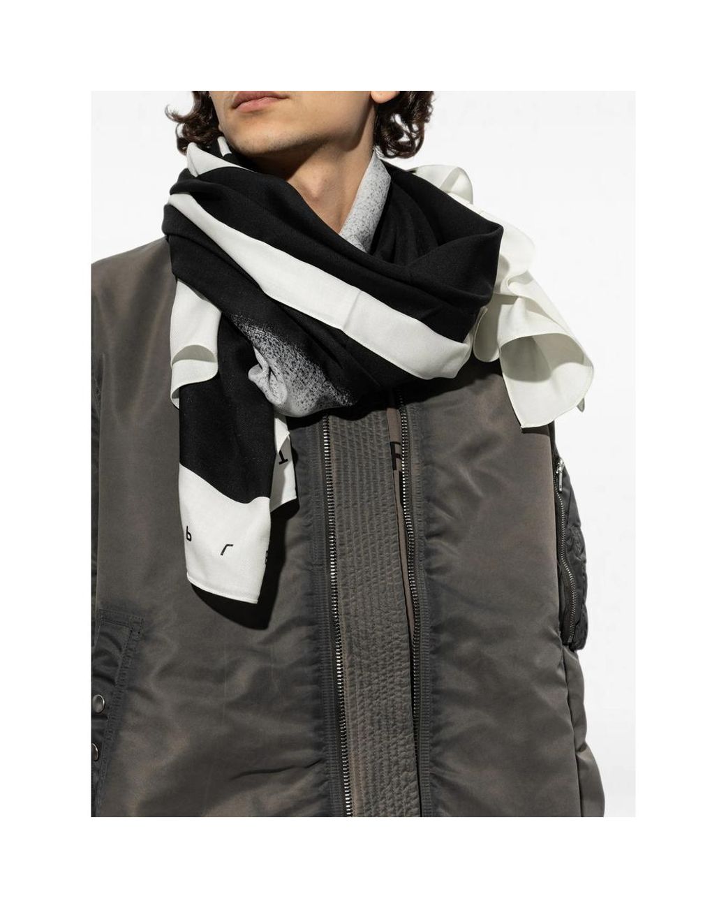Rick Owens Black Scarves for men