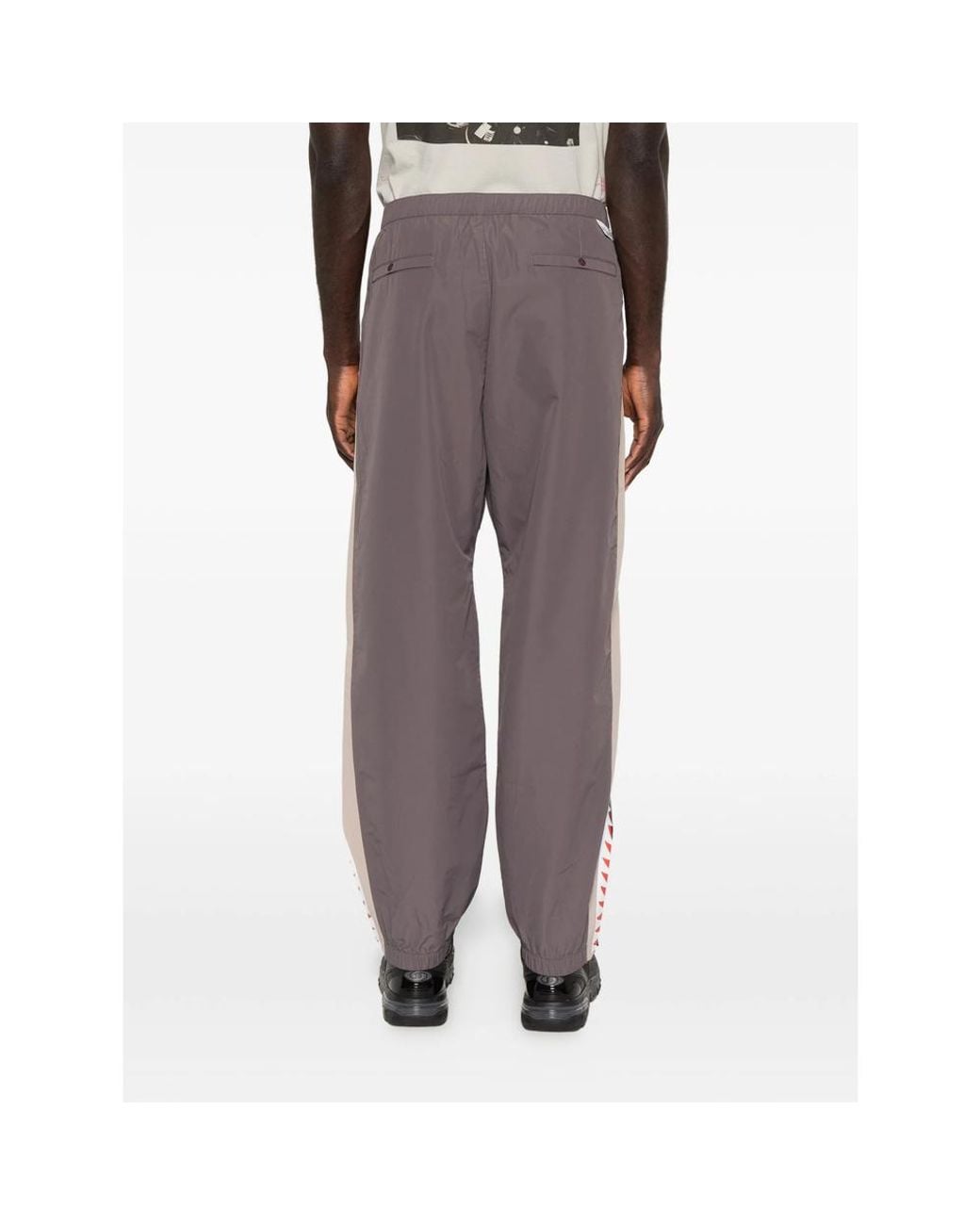 A Bathing Ape Gray Performance Track Pants for men