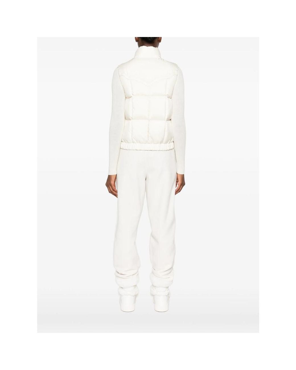 Moncler White Doucy Quilted Gilet