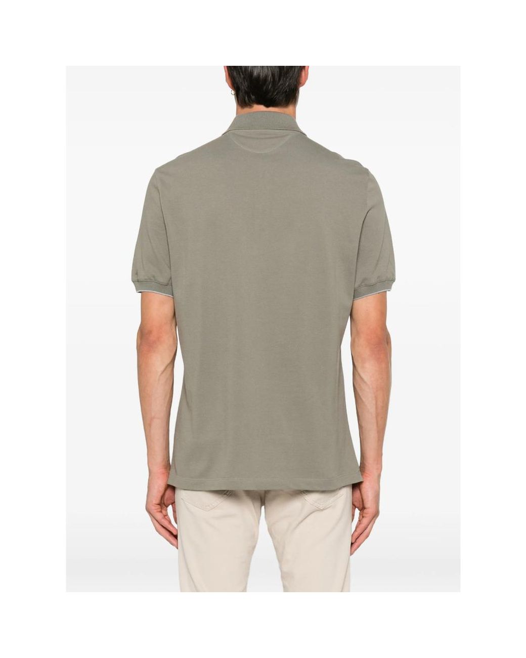 Brunello Cucinelli Gray Polo Shirts for men