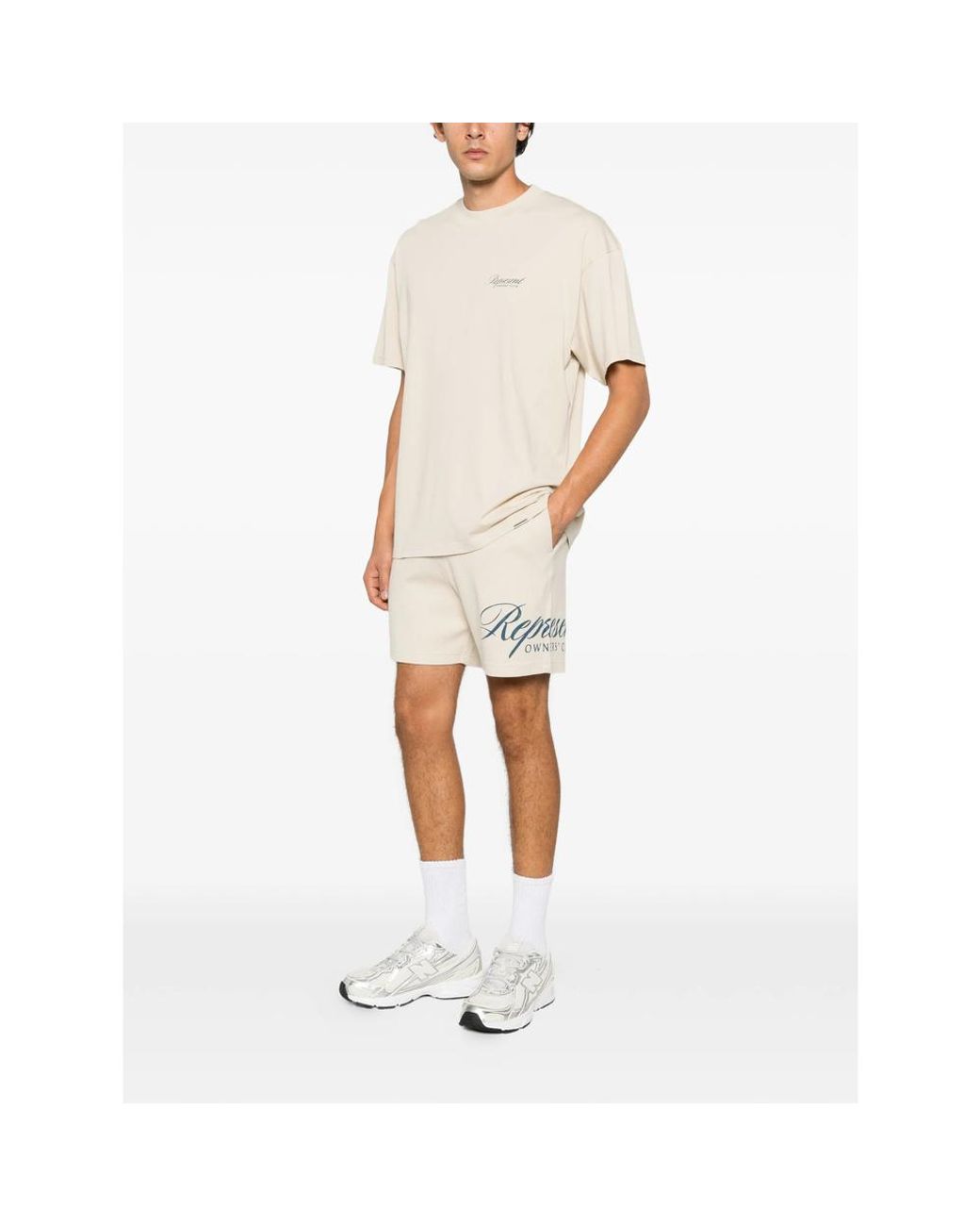 Represent Natural Owners' Club Logo-Print Track Shorts for men