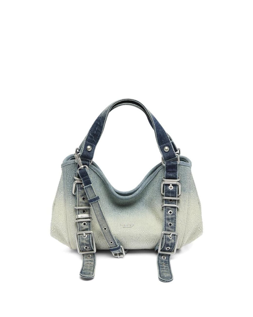 DIESEL Blue D-One-Small Top-Handle Bag