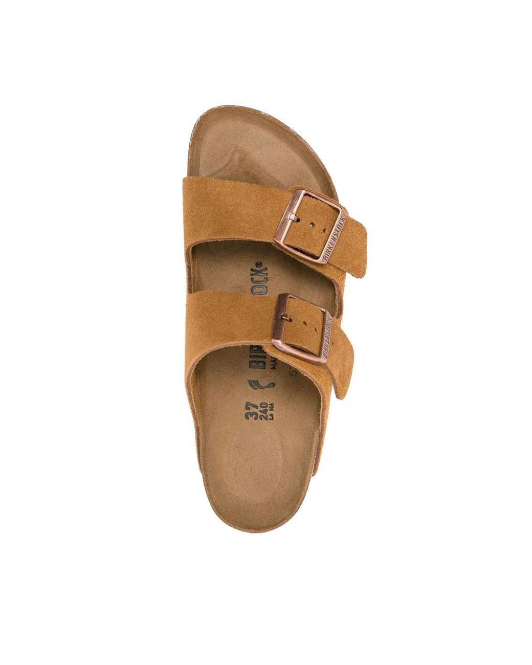 Birkenstock Brown Suede Double Buckle Sandals