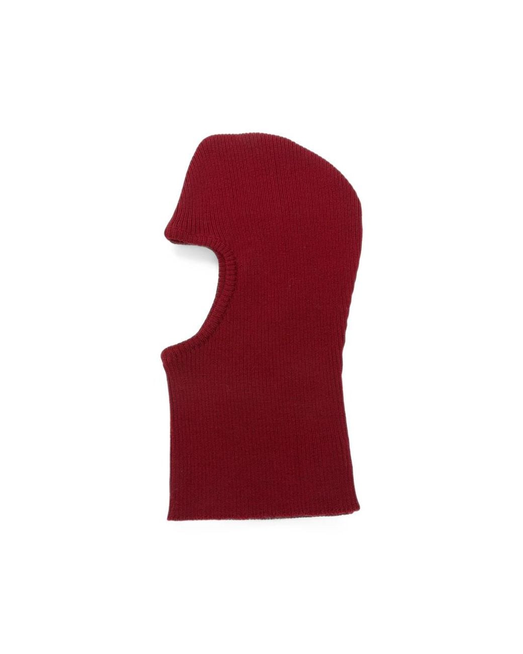 Ernest W. Baker Red Ribbed-Knit Balaclava for men