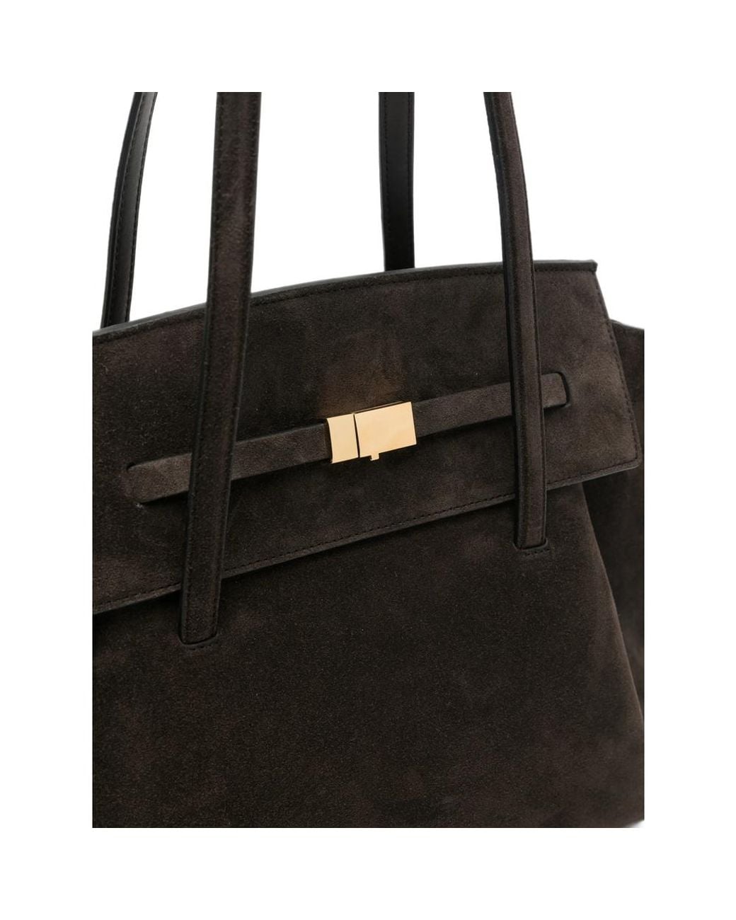 DeMellier London Black Brooklyn Suede Tote Bag