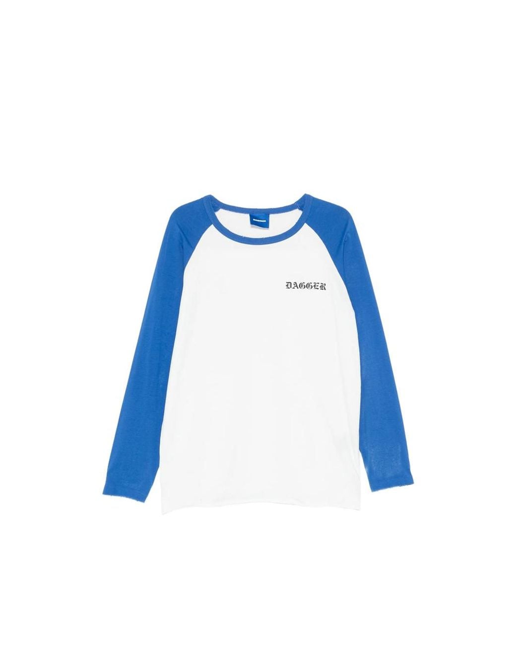 DAGGER Blue Logo-Print Raglan-Sleeve T-Shirt for men