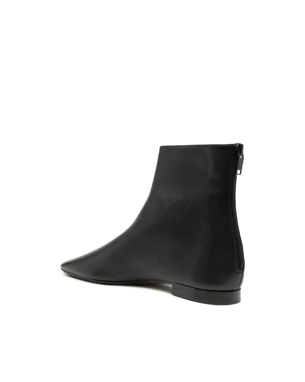 Totême Black Zip-Fastening Ankle Boots