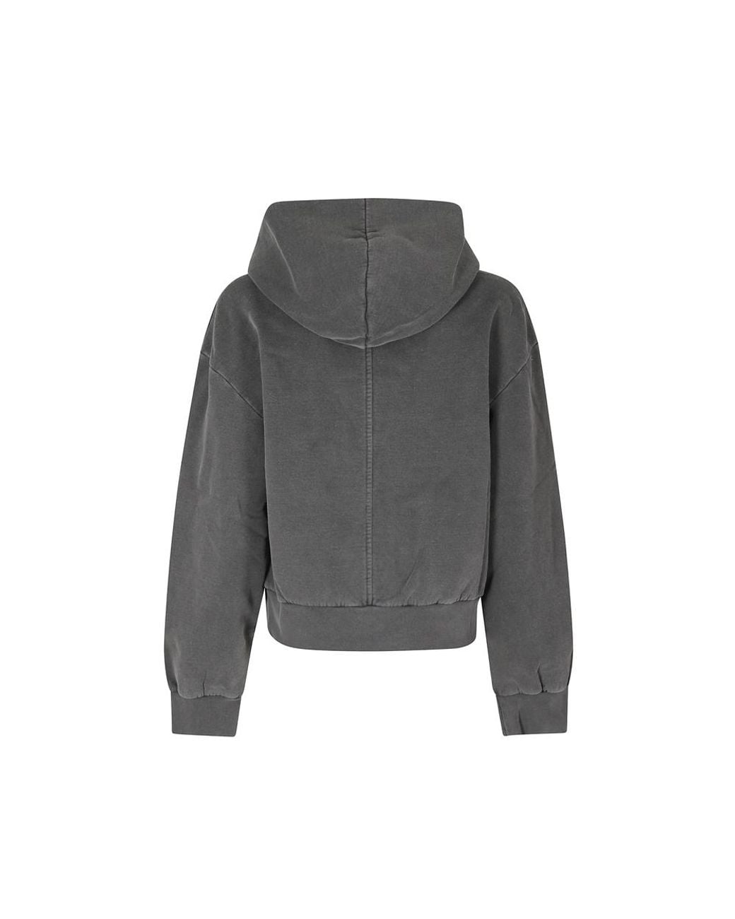 Low Classic Gray Washed Zip-Up Hoodie