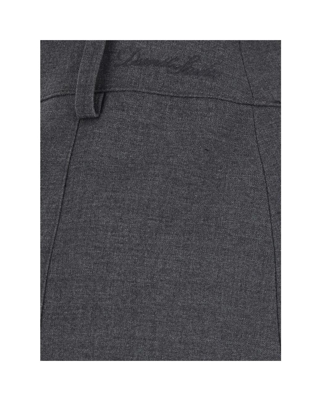 DUNST Gray Belt-Loop Panelled Mini Skirt